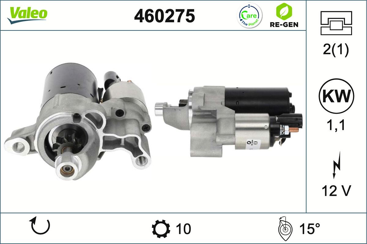 starter VALEO RE-GEN REMANUFACTURED 460275