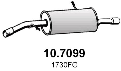 Tłumik końcowy ASSO 10.7099