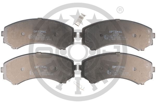 Zestaw klocków hamulcowych, hamulce tarczowe OPTIMAL 12086