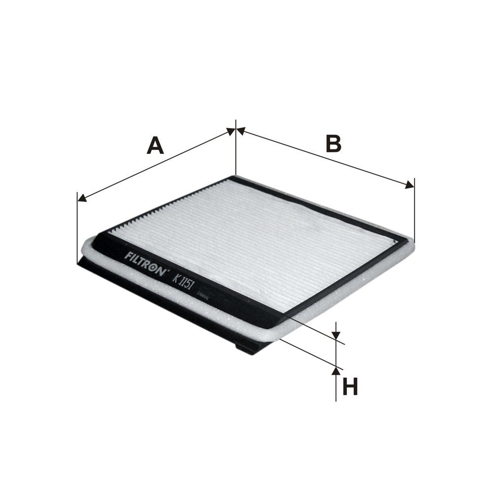 Levně Filtr, vzduch v interiéru FILTRON K 1151