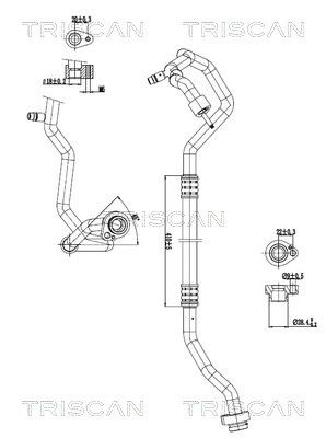 Przewód wysokiego/niskiego ciśnienia, klimatyzacja TRISCAN 901029053