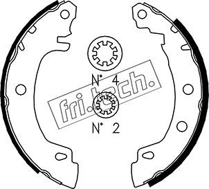 Zestaw szczęk hamulcowych FRI.TECH. 1088.225