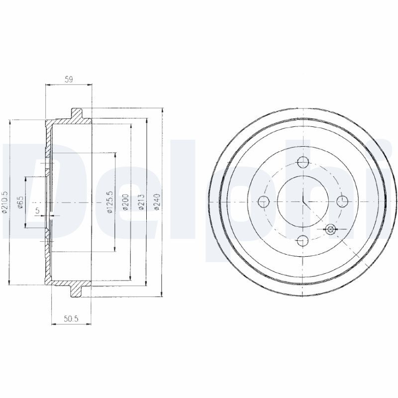 Bęben hamulcowy DELPHI BF410