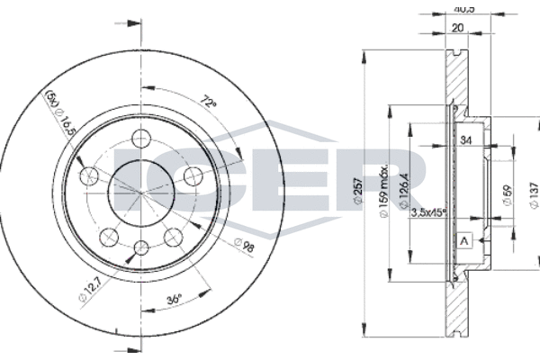 Tarcza hamulcowa ICER 78BD4683-2
