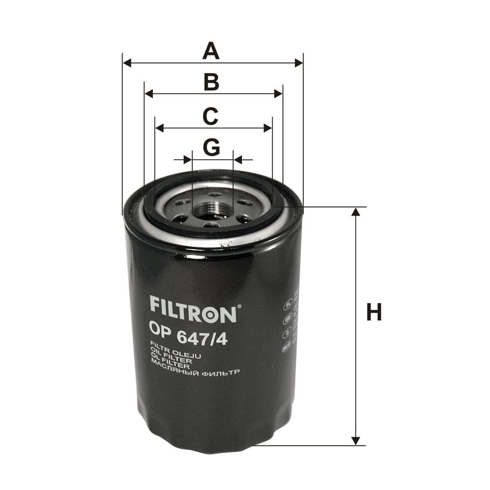 Levně Olejový filtr FILTRON OP 647/4