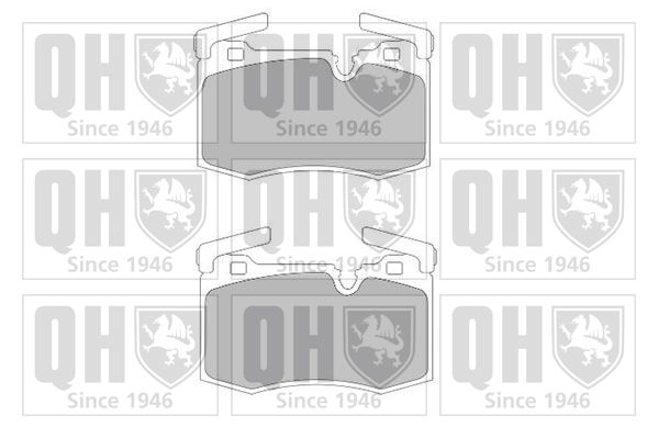 Zestaw klocków hamulcowych, hamulce tarczowe QUINTON HAZELL BP1709