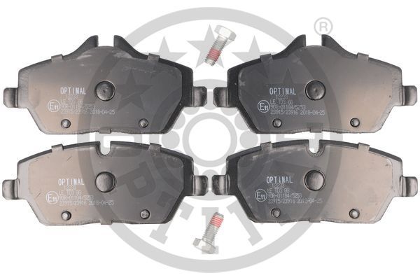 Zestaw klocków hamulcowych, hamulce tarczowe OPTIMAL BP-12233