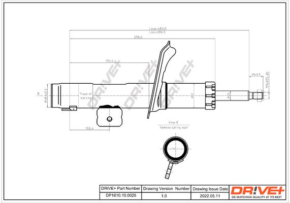 Amortyzator DR!VE+ DP1610.10.0025