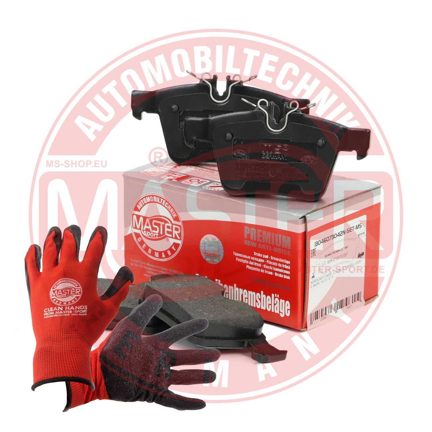 Zestaw klocków hamulcowych, hamulce tarczowe MASTER-SPORT GERMANY 13046073042N-SET-MSP