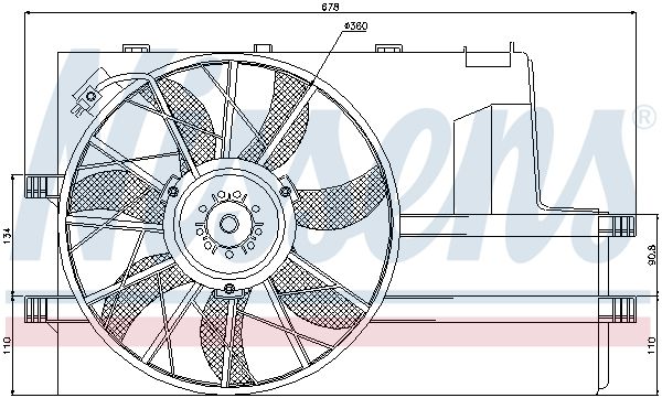 Ventilateur, refroidissement du moteur