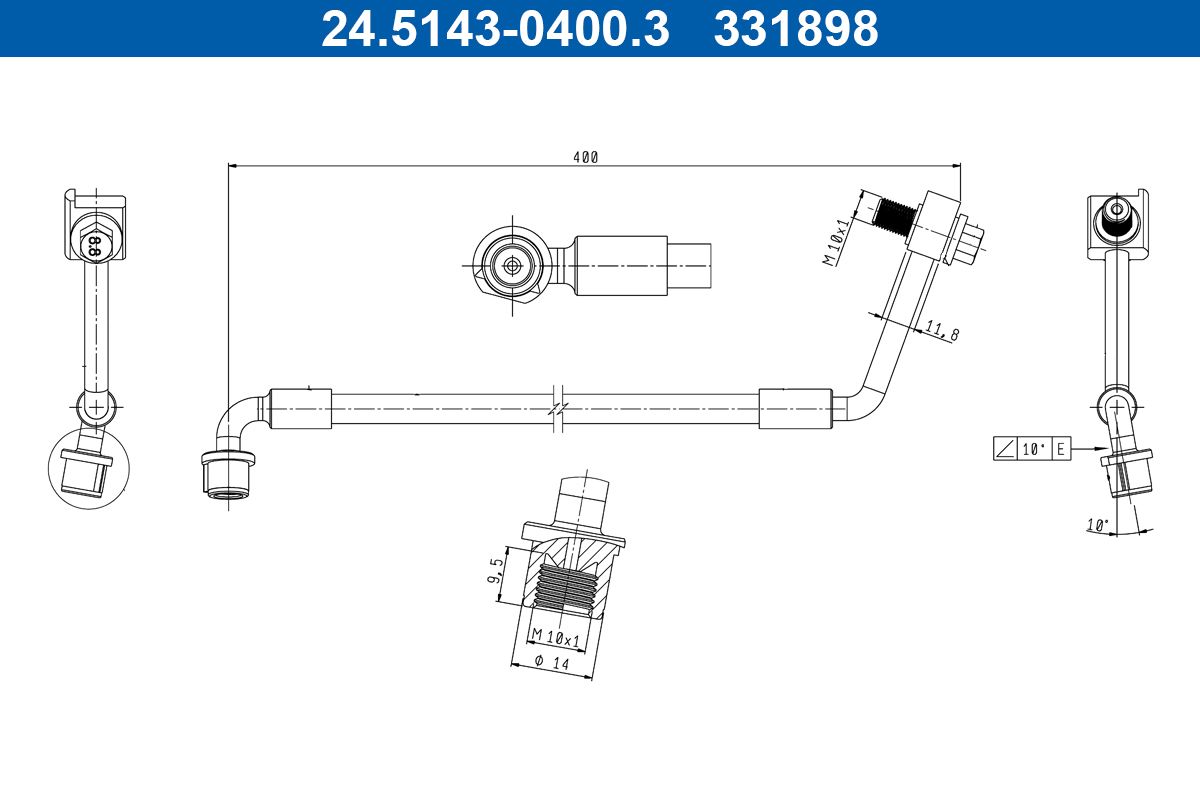 Furtun frana ATE 24.5143-0400.3