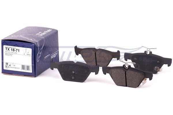 Levně Sada brzdových destiček, kotoučová brzda TOMEX Brakes 18-71