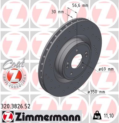Disc frana ZIMMERMANN SPORT Z 320.3826.52