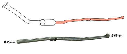 Zestaw naprawczy (rurowy), katalizator HJS 91 22 8052