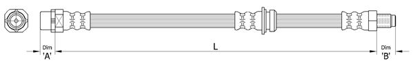 Furtun frana METZGER 4110478
