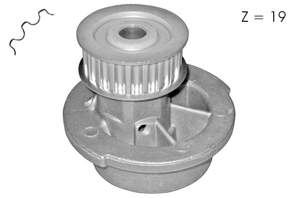 Pompe à eau, refroidissement du moteur