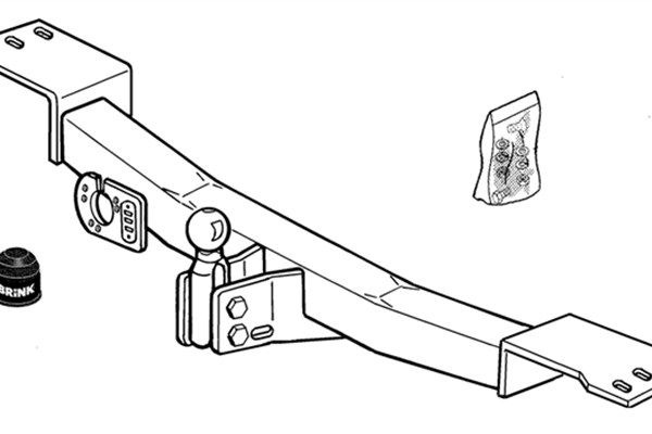 Zestaw zaczepu przyczepy BRINK 237000
