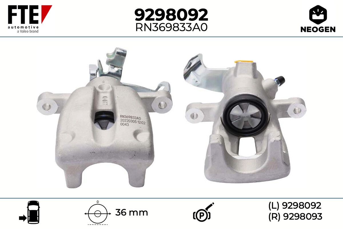 Etrier frana FTE NEOGEN 9298092
