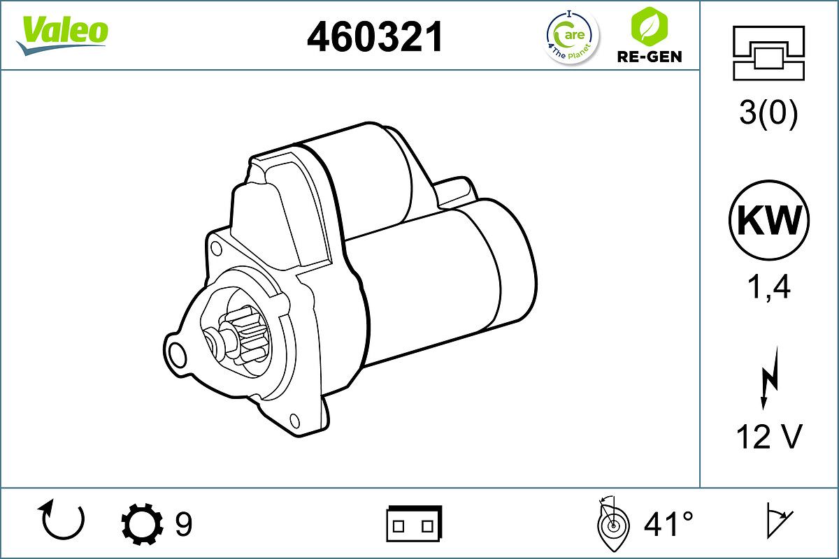 starter VALEO RE-GEN REMANUFACTURED 460321