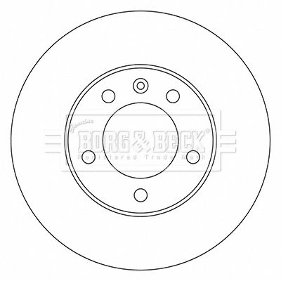 Tarcza hamulcowa BORG & BECK BBD5722S