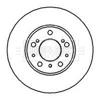 Tarcza hamulcowa BORG & BECK BBD4881