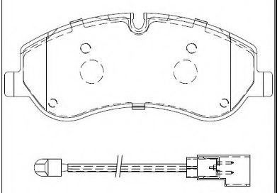 set placute frana,frana disc MTR 12119556