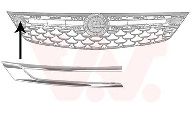 Banda de protectie, grila radiator VAN WEZEL 3810512