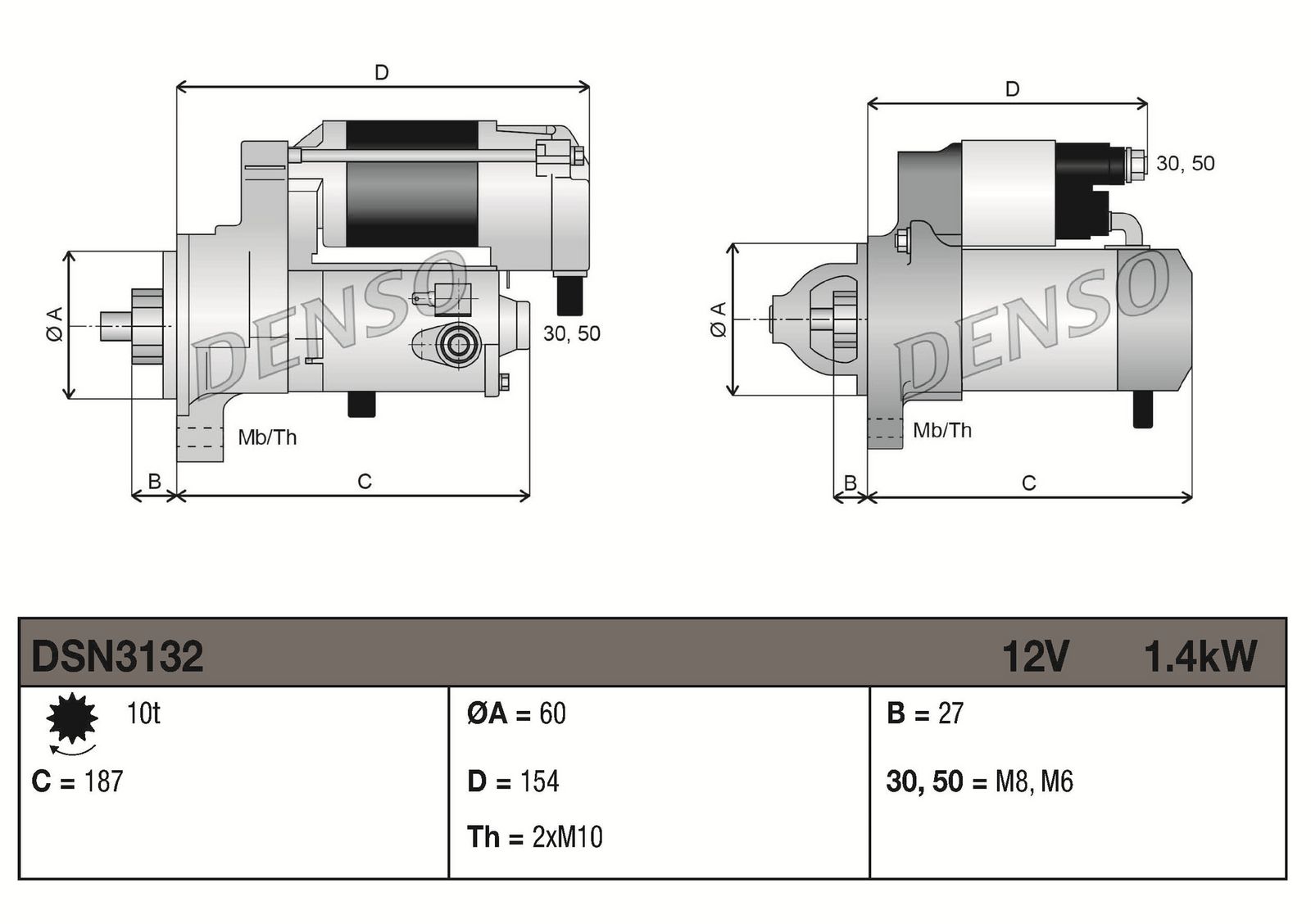 Rozrusznik DENSO DSN3132