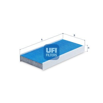 Filtr, wentylacja przestrzeni pasażerskiej UFI 34.160.00