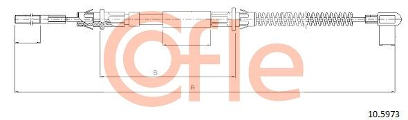 Cięgło, hamulec postojowy COFLE 92.10.5973