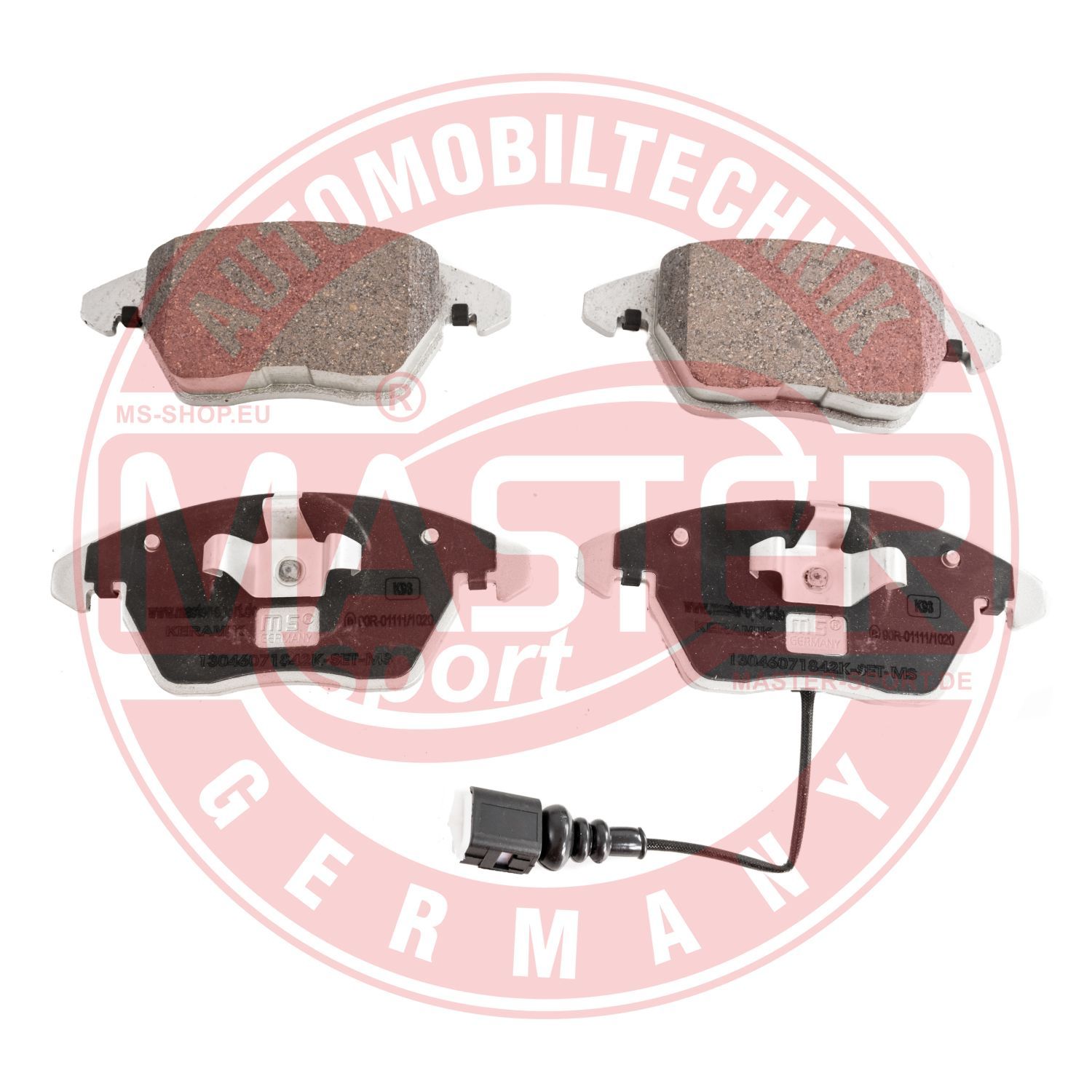 Zestaw klocków hamulcowych, hamulce tarczowe MASTER-SPORT GERMANY 13046071842K-SET-MS