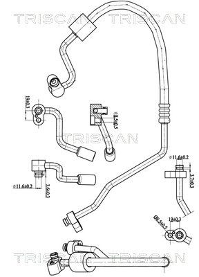 conducta presiune variabila,aer conditionat TRISCAN 9010 29007