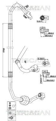conducta presiune variabila,aer conditionat TRISCAN 9010 16002