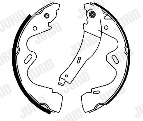 Zestaw szczęk hamulcowych JURID 362467J