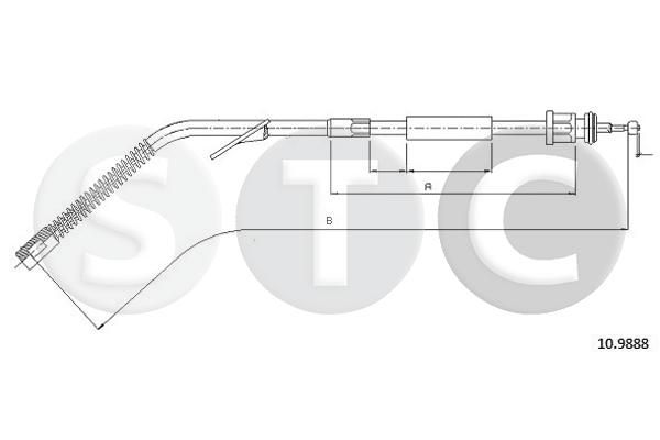 Cięgło, hamulec postojowy STC T481006