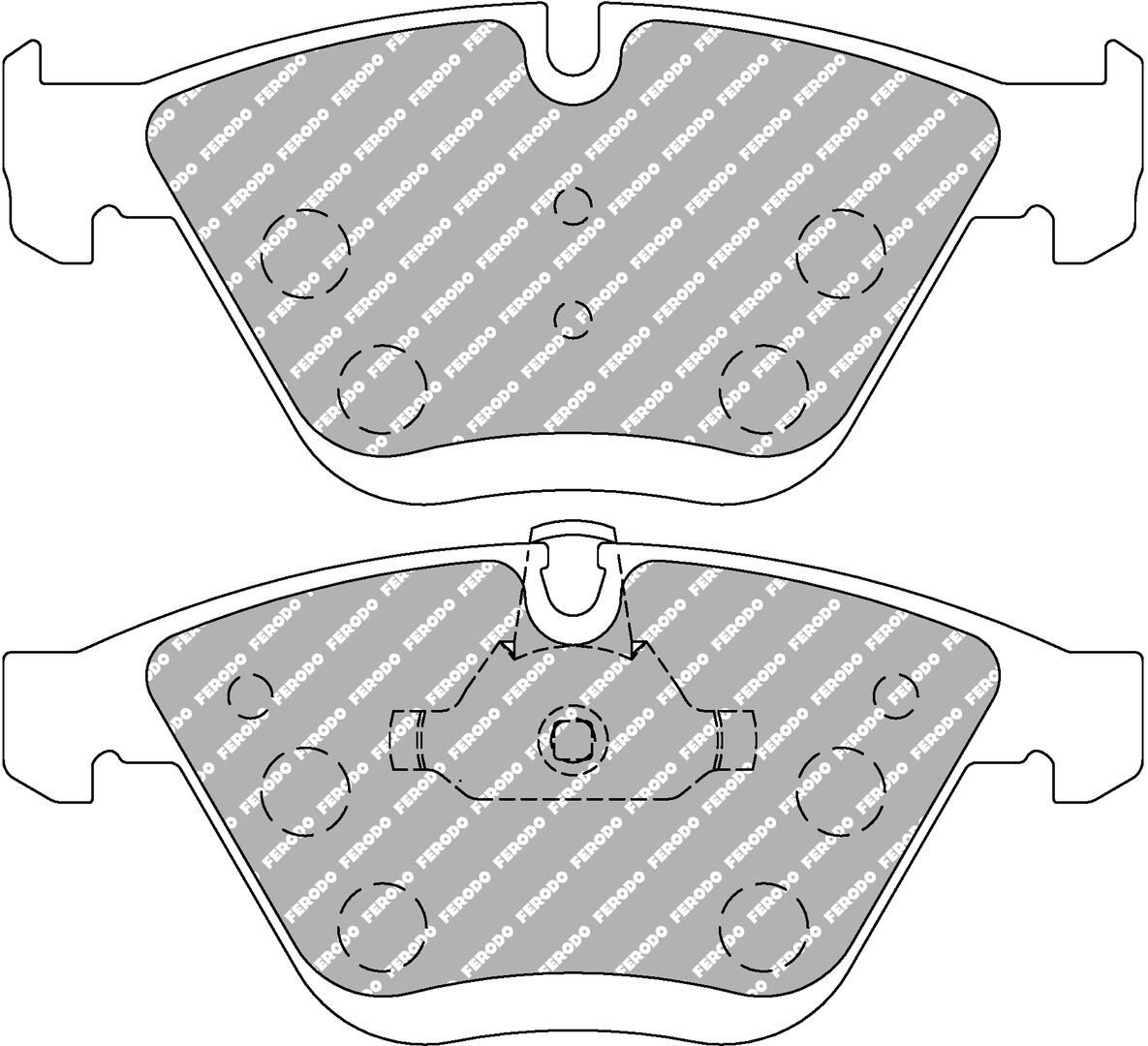 set placute frana,frana disc FERODO FCP4191H