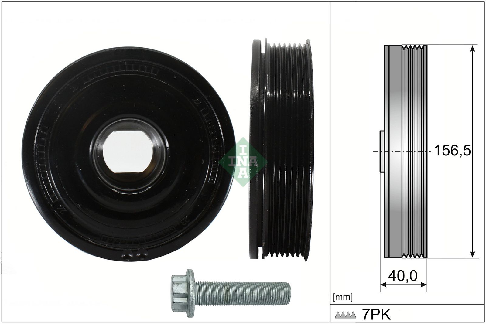 Zestaw koła pasowego, wał korbowy SCHAEFFLER INA 544018720