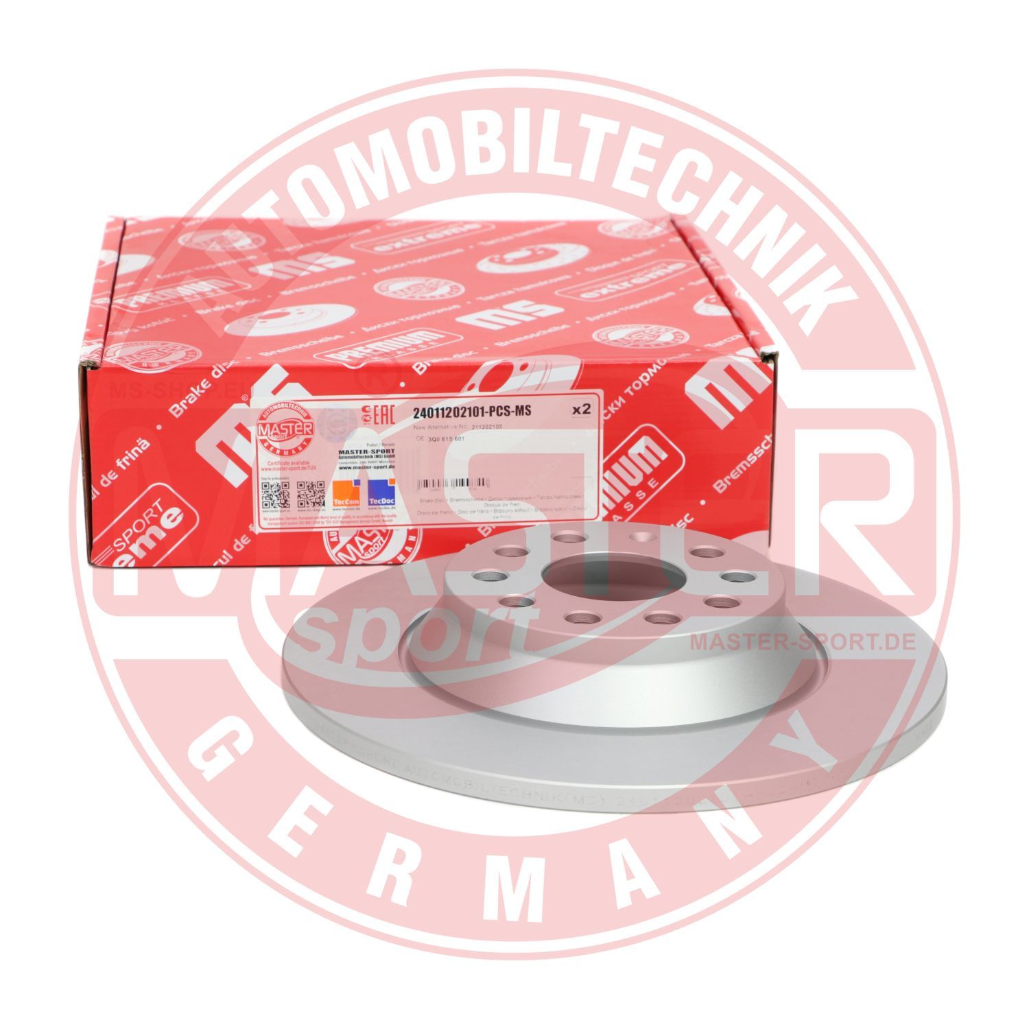 Tarcza hamulcowa MASTER-SPORT GERMANY 24011202101-PCS-MS