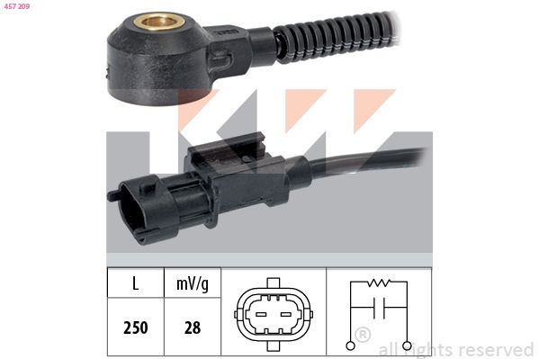 Senzor klepání KW 457 209