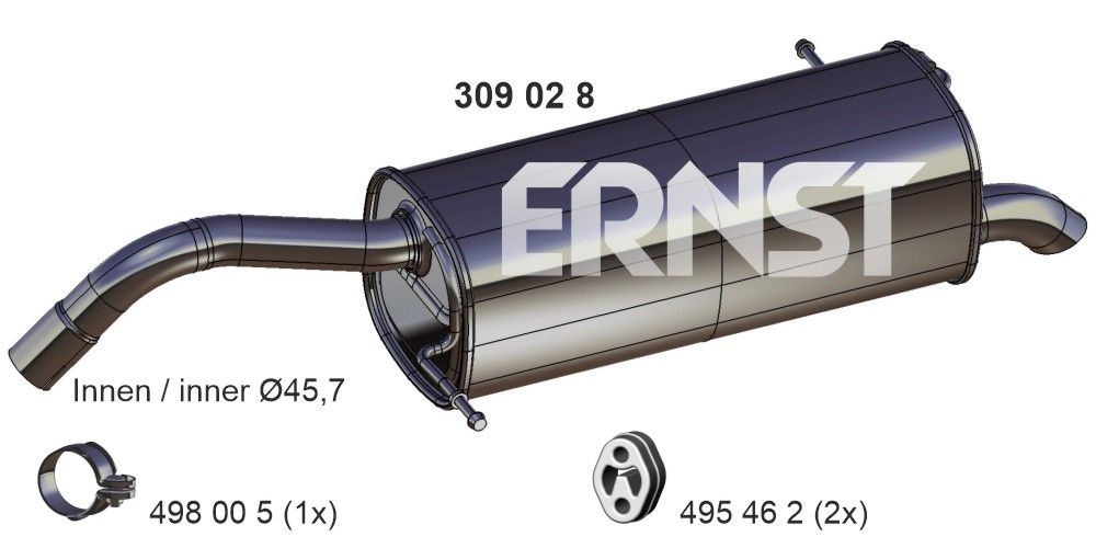 Toba esapament finala ERNST 309028