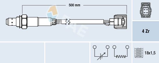 Sonda lambda FAE 77501