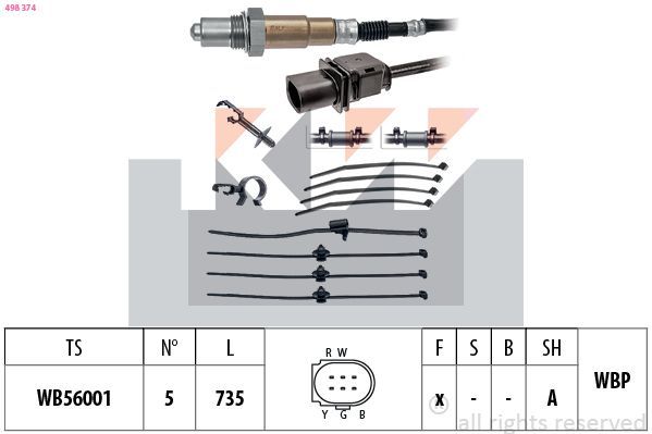 Sonda lambda KW 498 374