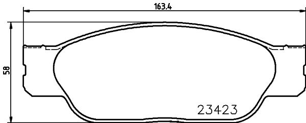 Zestaw klocków hamulcowych, hamulce tarczowe HELLA 8DB 355 018-551