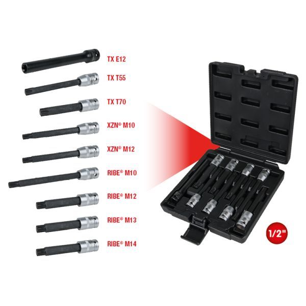 Set chei tubulare, susurb chiulasa KS TOOLS 911.4535