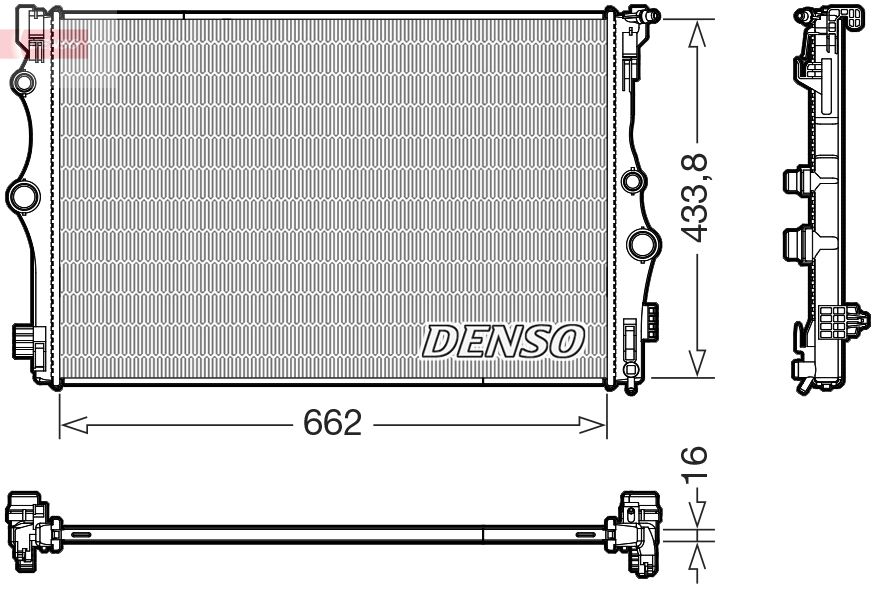 Chłodnica, układ chłodzenia silnika DENSO DRM17098