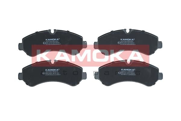 Zestaw klocków hamulcowych, hamulce tarczowe KAMOKA JQ101504