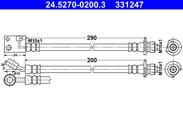 Furtun frana ATE 24.5270-0200.3