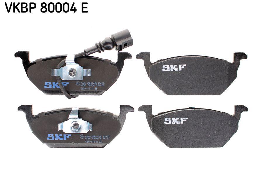 Sada brzdových platničiek kotúčovej brzdy SKF VKBP 80004 E