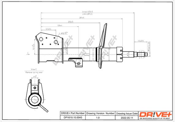 Amortyzator DR!VE+ DP1610.10.0045