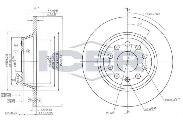 Tarcza hamulcowa ICER 78BD5619-2